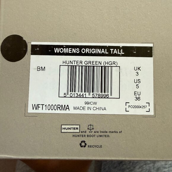 Hunter Women's Original Tall Rain Boots - Picture 3 of 8